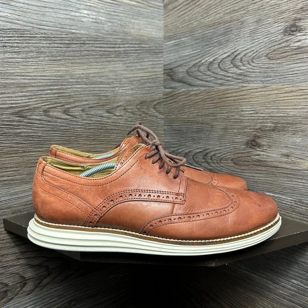 Cole haan original grand wingtip brown leather oxford